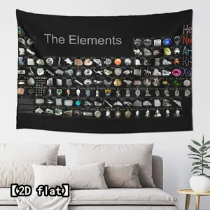2D flat periodic table of elements image, ultra soft flannel blanket designed with creative inspiration, essential gift blanket for holidays, birthdays, multipurpose blanket, all-season travel blanket