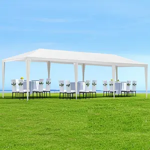 10x30 FT Garden Wedding Gazebo Tent, Outdoor Party Canopy for Open Air Ceremony & Reception, Elegant Marquee with No Sidewalls