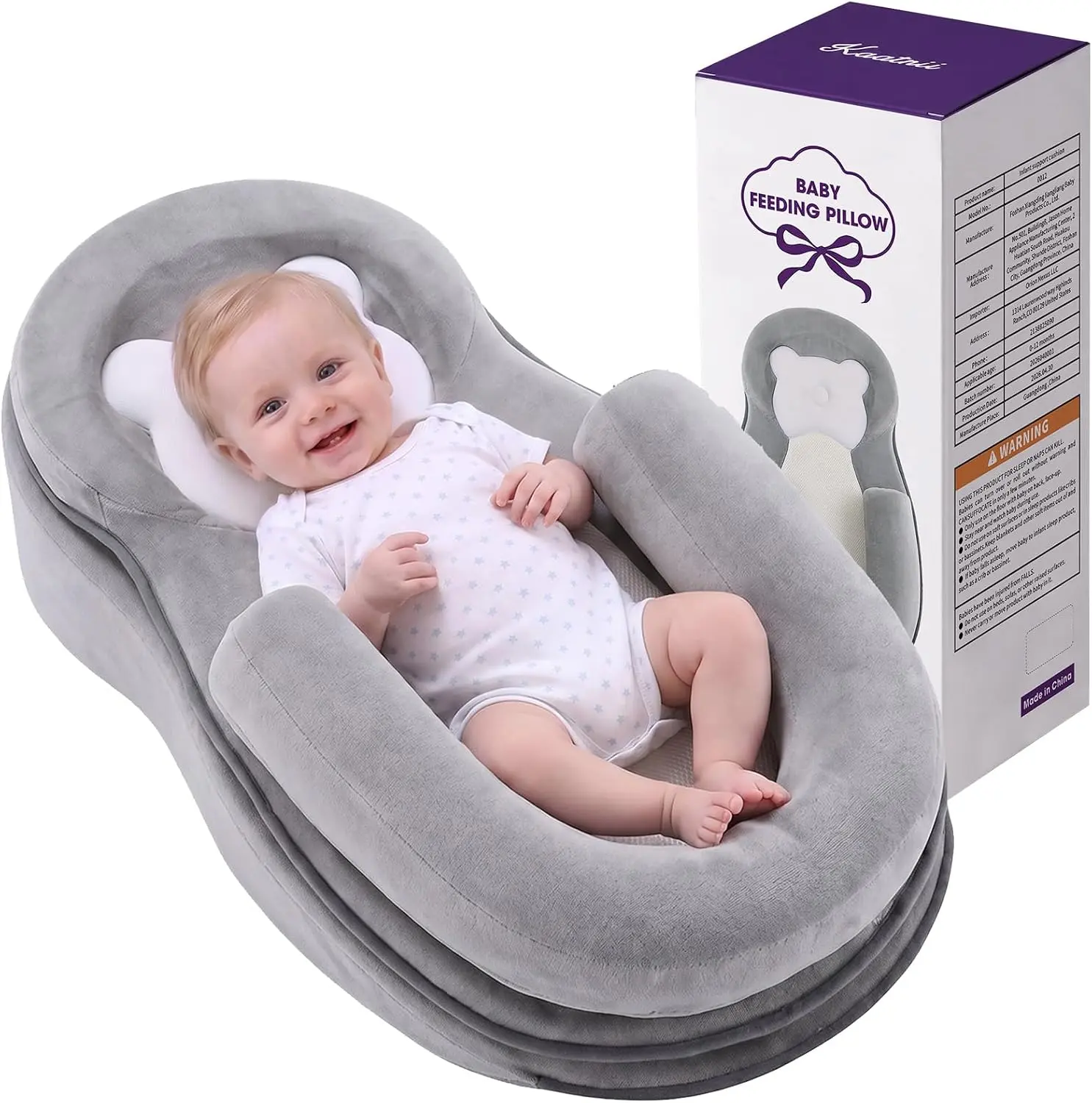 Breastfeeding Pillow, Oversized Support for Newborn Feeding | 27.5” x 16.3” size, modal fabric, ergonomic support, easy cleaning