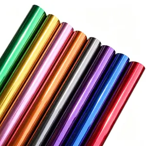 Premium Multiple Colors Ultra Glossy Candy Metallic Vinyl Wrap Film Roll With Air Release Self Adhesive Car Wrapping Motorcycle DIY Decal Sticke