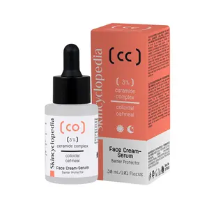 Skincyclopedia Pure Ceramide Barrie Complex, & Colloidal Oatmeal Face Serum, Anti Aging Intense Hydration, Wrinkle Reducing and Ultra Brightening High Grade Formula, Vegan & Cruelty Free