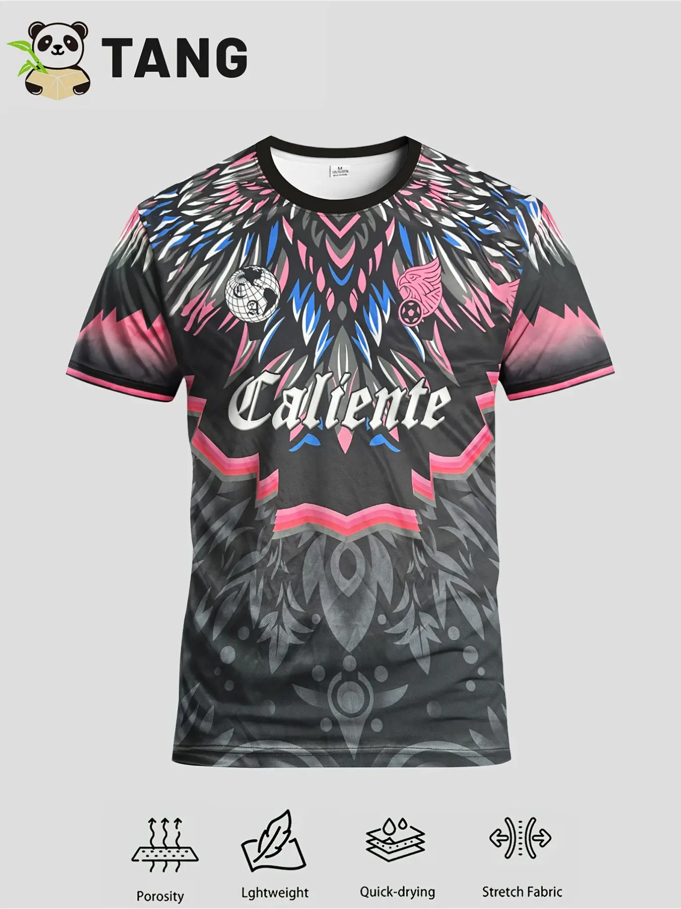 Men'S Mexican America Themed Football Jerseys Soccer Uniform, Lightweight Jersey, Crew Neck, Stretch Fabric, Geometric-pattern, Sportswear For Summer, Ideal for Matches, Training, Daily Leisure