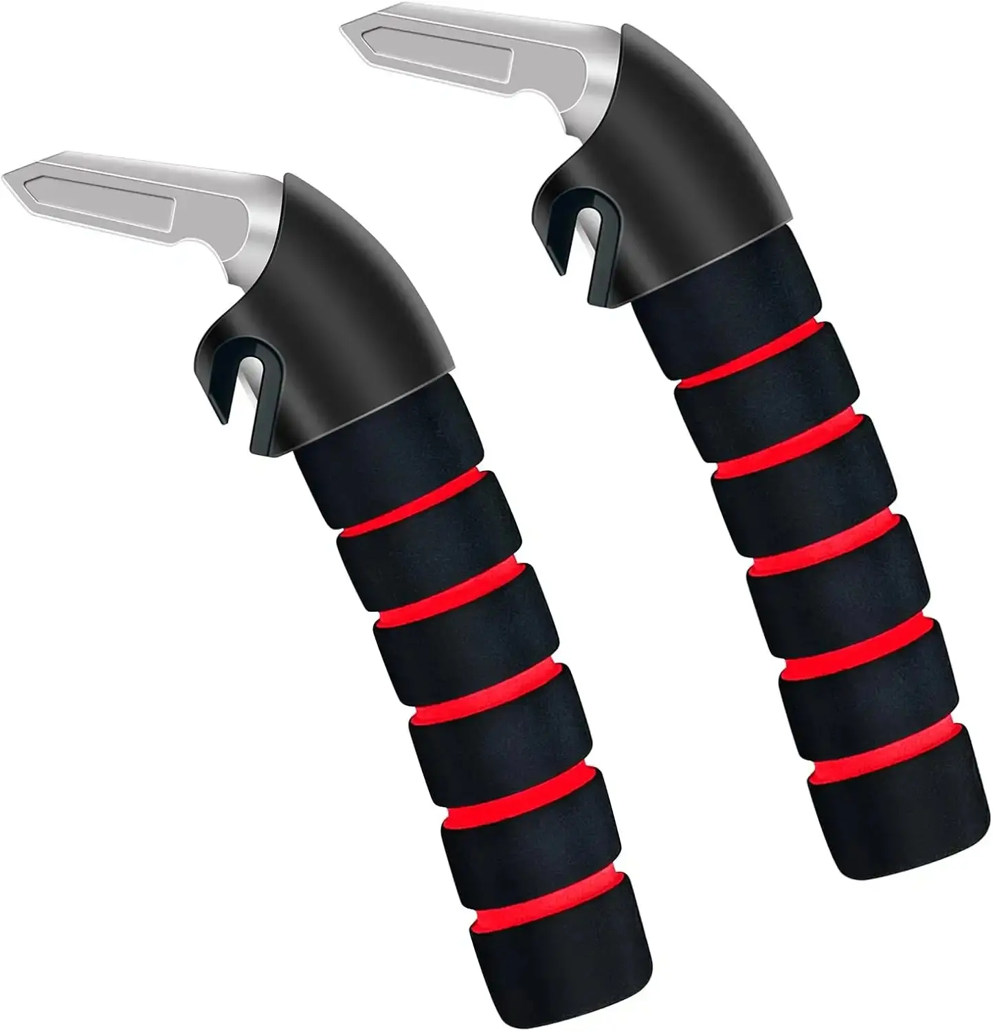 2Pack Car Door Handle for Elderly Car Handle Assist Support Multifunction Handle for Elderly and Handicapped (Red)