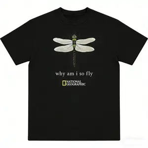 National Geographic  with dragonfly graphic tee
