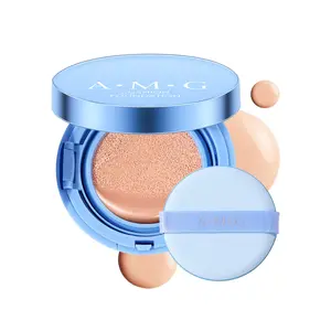 Velvet Matte Foundation Concealer Cushion, Lightweight High Coverage, Waterproof Long-Lasting 12H, Skin-Nourishing & Easy Application