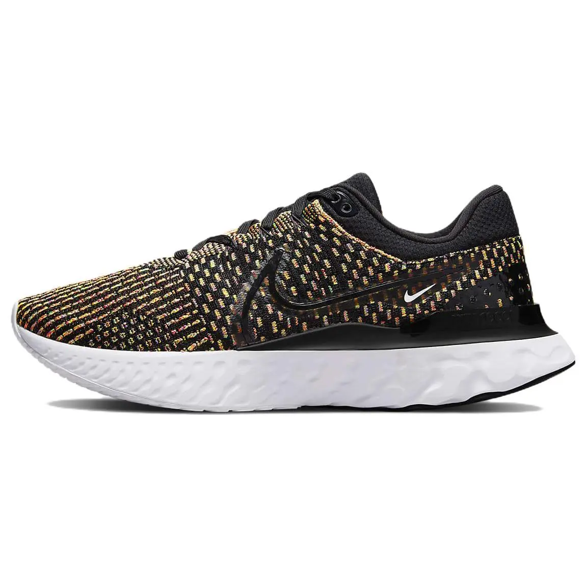 Nike React Infinity Run Flyknit 3 Black Blue Glow Pink Prime Cushioned Running Shoes Men's DH5392-002