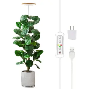 Plant Grow Light,LED Light Full Spectrum for Indoor Plants,Height Adjustable, Automatic Timer, 5V Low Safe Voltage,Idea for Large Plant Light