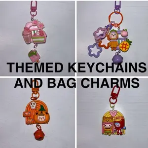 Themed Keychains and Bag Charms