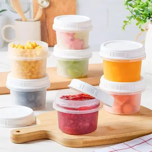 10pcs Overnight Oat Sealing Jars Set, 120/160/200ML Reusable PP Food Storage Containers, Ideal for Salads, Snacks, Puddings, and Yogurts