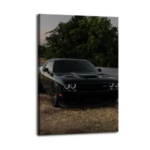 Dodge Challenger Posters Room Aesthetic Canvas Wall Art  for Teen and Girls Dorm Decor Abstract Wall Art Colorful  Prints Aesthetic Room Decor