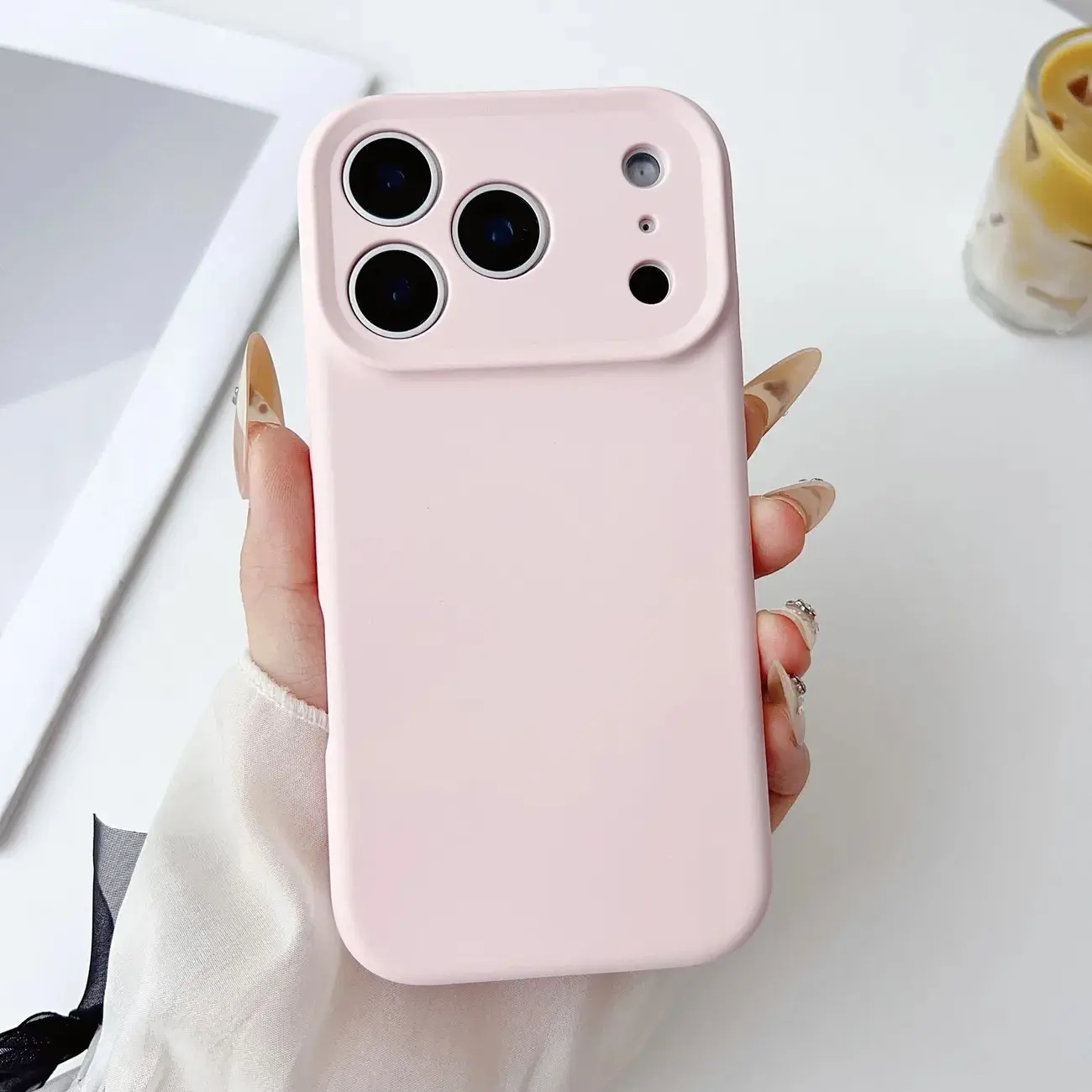 Suitable for iPhone17Promax 17Air phone case, lens full cover anti-drop and shockproof, Fingerprint-resistant,frosted soft mobile  couple protective case, Compatible with iPhone 13promax 14pro 15plus 16promax 17pro series