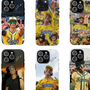 KJ Jackson Savanah Bananas designs phone case, baseball trending Compatible with iPhone 11, 12, 13, 14, 15, 16, 17 & Samsung