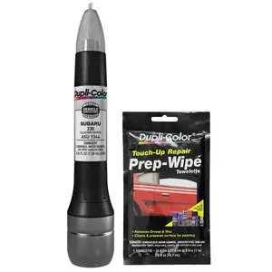 Sherwin-Williams Company Dupli-Color ASU1344 All-in-One Touch Up Paint, Glacier White, Compatible with Scion Vehicles, Pack with Prep Wipe (2 Pack)