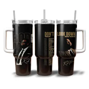 Rod Wave Don't Look Down 40oz Tumbler V2, Gift for Rod Wave Fans, Music Tour 2026 Merch Tumbler, Gift for rap fans