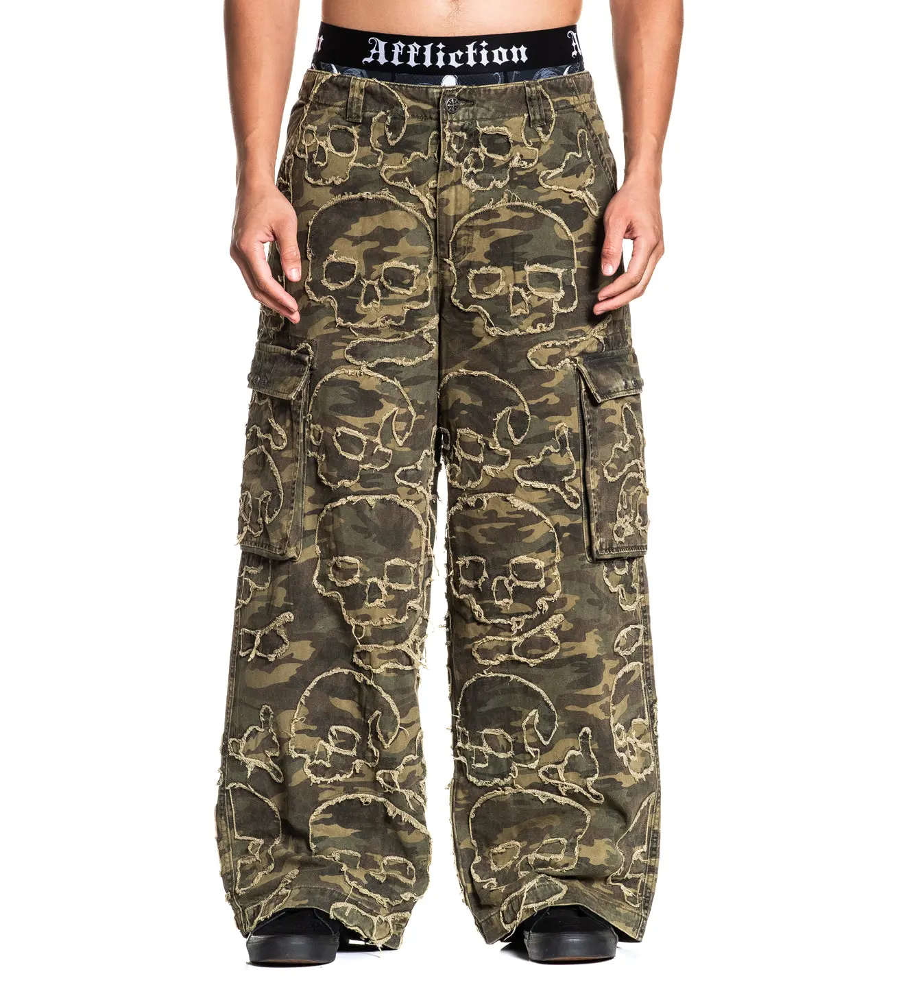 Affliction Men's Skull Camo Denim Affliction Men's Skull Camo Denim