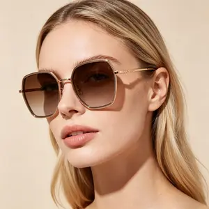 Unisex Sports Polarized Gradient Lens Sunglasses, Elegant Fashion UV-Blocking Outdoor Eyewear