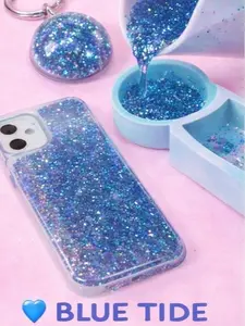 REAL dazzle Blue Tide Glitter for crafts, Nails and Resin Art