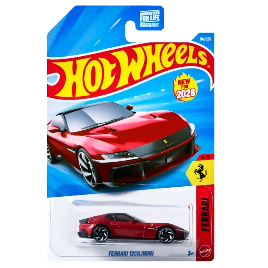 Hot Wheels Ferrari 12 Cilindri Diecast Collectible Racing Car Model