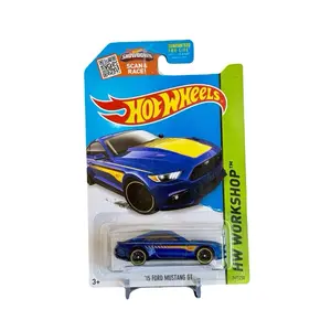 Hot Wheels ‘15 Ford Mustang GT HW Workshop Blue & Yellow 1:64 Diecast Car 247/250
