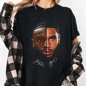 [SALE UP TO 30%] Jaylen Brown and Jason Tatum Duo T-Shirt, Boston Basketball Design Graphic Tee, Celtics Fan Shirt, 100% US Cotton, Design & Printed In The USA