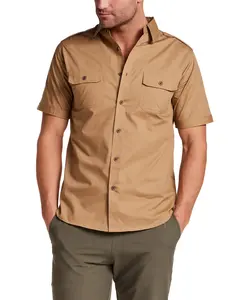 Short Sleeve Utility Shirt in Khaki
