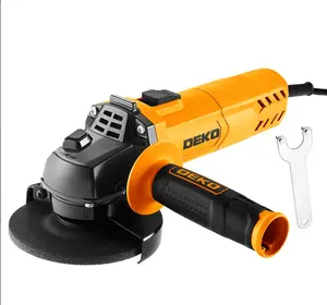 DEKO 110V Angle Grinder, 4-1/2" Max. Wheel Dia., 7.5A Grinders Power Tools, 12000RPM No Load Speed, 1 Grinding Wheel, Grinder Tool for Grinding, Sanding, Wire Brushing or Abrasive Cutting-Off