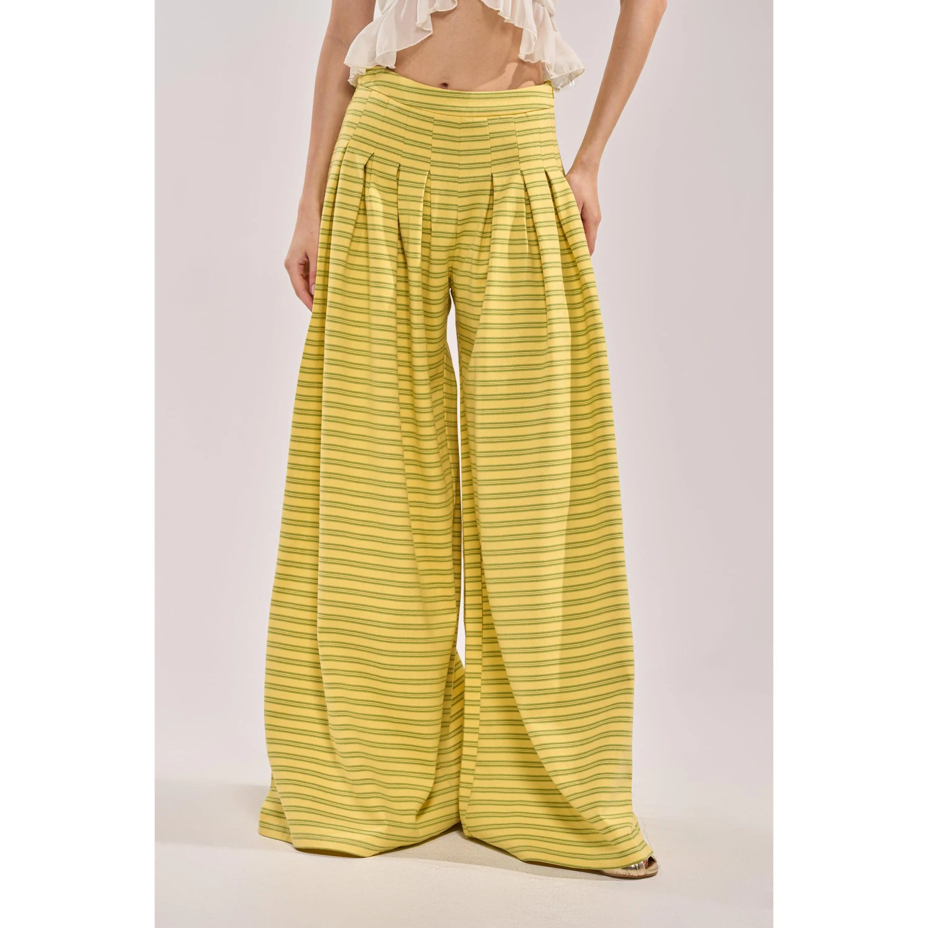 SILVER COAST YELLOW STRIPE TROUSER