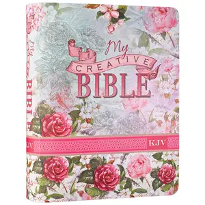 Holy Bible, My Creative Bible, Faux Leather Flexcover - Ribbon Marker, King James Version, Pink Floral (KJV Creative Editions)