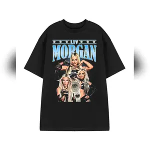 Graphic Liv Morgan Wrestler Classic Cotton Womenswear And Menswear Unisex Shirt Collar Knit, Unisex Casual Tee Unisex Casual Tee
