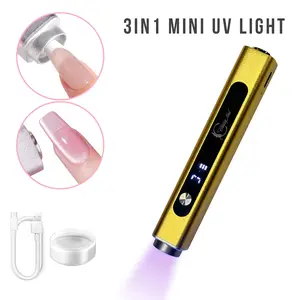 Classy Nail 3in1 UV/LED Manicure Handheld Lamp with LED Display and Magnet and Silicone Stamper