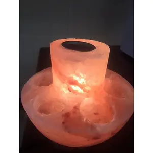 Himalayan Salt Lamp Multi Candle Holder , Aromatic Oil burner, Scented Oil Warmer Decor Ornaments