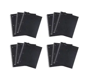 Mintra Office Durable Spiral Notebooks, 1 Subject, 100 Sheets, College Ruled 12 Pack