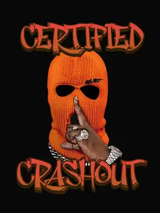 Certified Crash-Out DTF Transfer 4 Variations Vibrant Design for Cotton Polyester Blends & More Size Up to 12 Inch Soft Feel Stretchable Durable Bold Prints Ready-to-Press