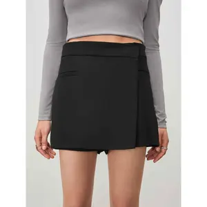 Cider [size 2-10] Low Rise Asymmetrical Skort