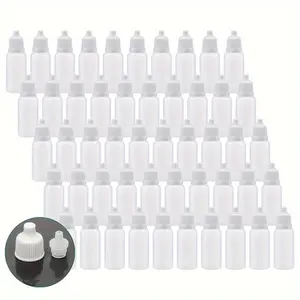 25pcs/50pcs/100pcs Refillable Squeezable Dropper Bottle, Nozzle Bottle Squeeze Bottle, Drop Bottle Small Plastic Bottle, Water Dispenser Bottle, Ink Bottle, Pigment Packaging Dispenser Bottle