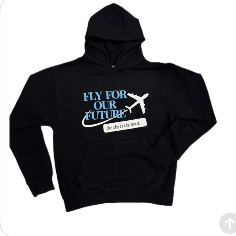 FFOF Signature Hoodie - Fly for Our Future Logo, Soft Cotton, Relaxed Fit, Comfortable for Casual Wear Menswear Stylish