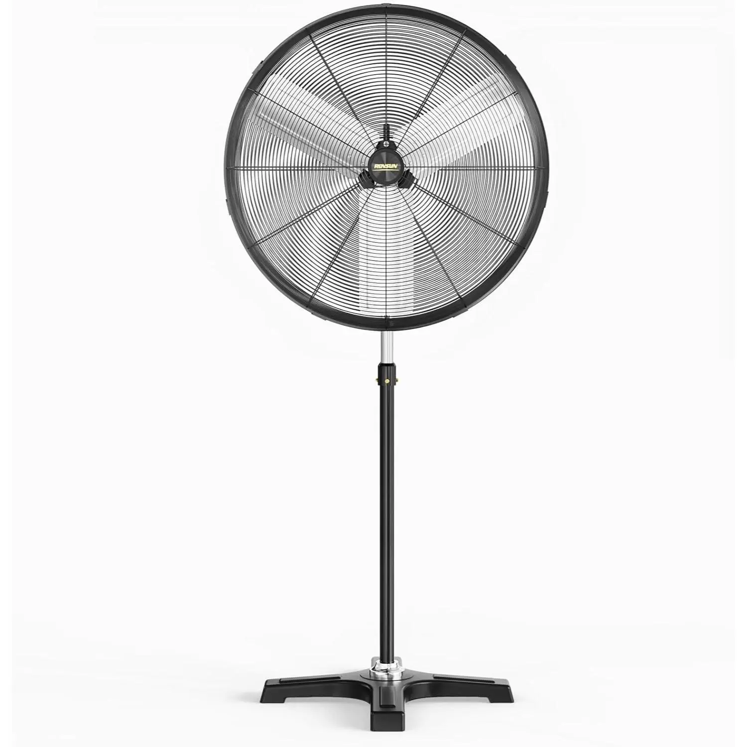 【Summervibes】20/24" Industrial Pedestal Fan,7600CFM High Velocity and Heavy Duty Standing Fan, Metal Fan with One-touch Oscillating Function, Adjustable Height, for Shop, Patio, Garage, UL Listed
