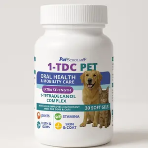 Pet Scholars 1-TDC Dental and Joint Health Softgel Supplement for Dogs and Cats