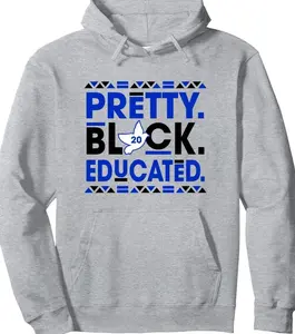AMAZIGREEK Zeta Phi Beta Sorority Unisex-Adults Grey Small Pullover Hoodie