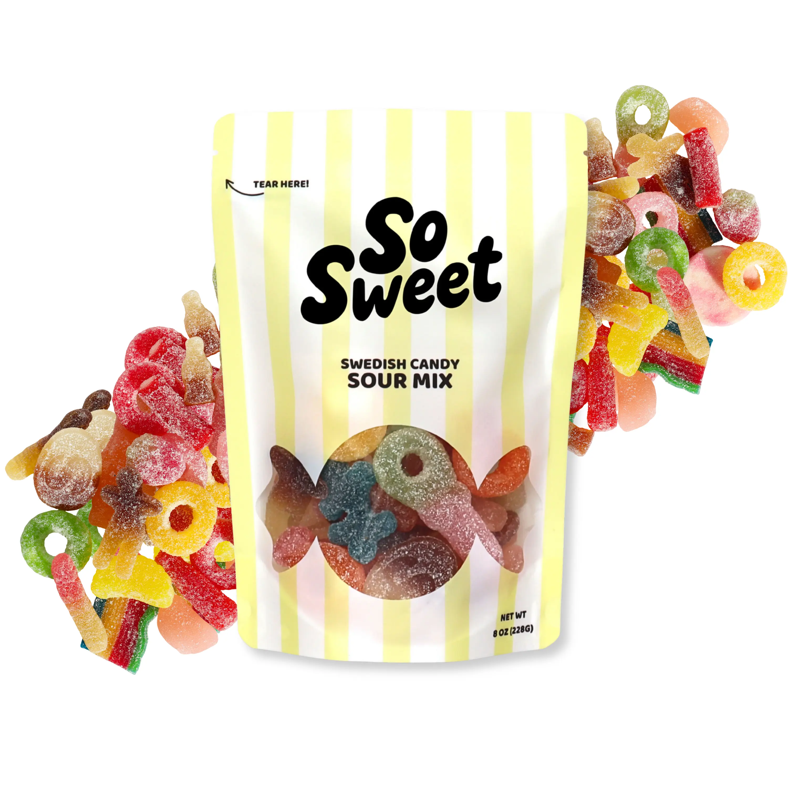SoSweet Swedish Candy Sour Mix (1/2lb) SoSweet Swedish Candy Sour Mix (1/2lb)