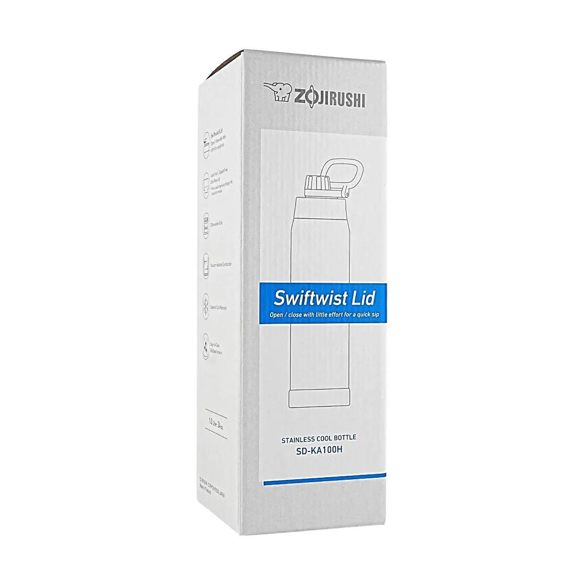Zojirushi 1L Stainless Steel Sports Water Bottle - Leak-Proof Green Gym, Outdoor Sports Water Jug