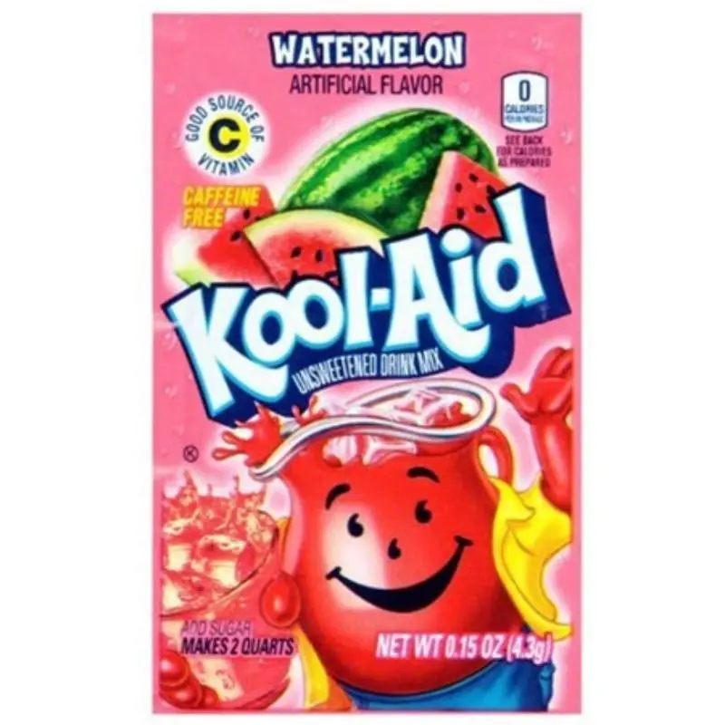Kool-Aid Watermelon Hydration Powder Packets Pack - US Drink Mix, 24-Count Artificial Flavoring, Ambient Refreshing Beverage Set, Caffeine Free