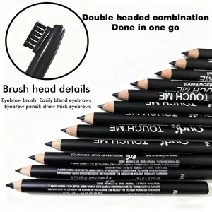 12pcs Double-Ended Eyebrow Pencil Set with Brush & Sharpener, Long-Lasting Smudge-Proof Brow Pencils, Versatile Shades for Daily Makeup, Eyebrow Makeup Products
