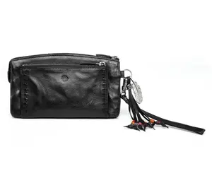 Old Trend Bluebell Leather Clutch