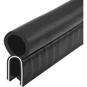 20FT Rubber Seal Strip,  Door Seal Strip with Top Bulb U Shape Door Weather Stripping Trunk Rubber Edge Trim for  Bus Pickup Camper Boat RV