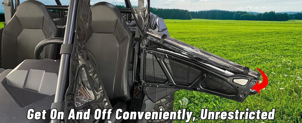 StarknightMT RZR 1000 XP Cab Enclosure Upper Doors, RZR 2 Seat Soft Side Windows With Zipper Vent Compatible With Polaris 2014-2023 RZR 1000 XP/TURBO RZR 1000 XP Accessories StarknightMT RZR 1000 XP Cab Enclosure Upper Doors, RZR 2 Seat Soft Side Windows With Zipper Vent Compatible With Polaris 2014-2023 RZR 1000 XP/TURBO RZR 1000 XP Accessories