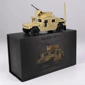 MASSDI 1:64 Hummer M1151 Tactical Weapon Carrier —— Dual Colors (Sand Beige / Military Green), Premium Alloy Build, Authentic Weapon & All-Terrain Tire Details, Diecast Metal Model, Diecast Collectible【★Tactical Model Collection】