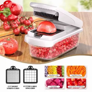 XL 15-in-1 Multifunctional Vegetable Chopper with Container - Mandoline Slicer, Onion Cutter, Cheese Grater | Summer Sale Deals