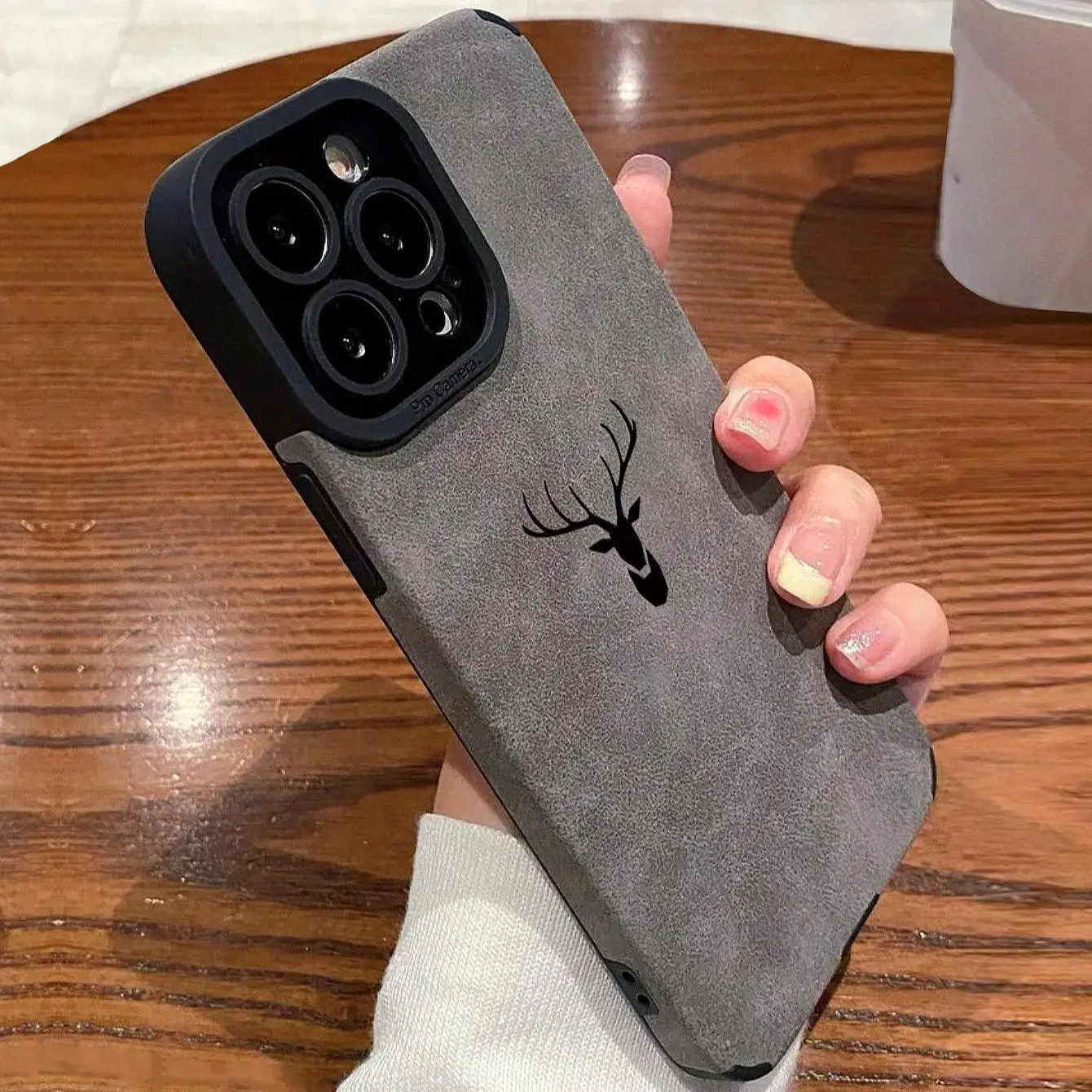 Silicone Deer Pattern Phone Case, Anti-fall Silicone Complete Protective Case, Shockproof Cases Cover Phone Cases for iPhone X 11 12 13 14 Pro Max, Na
