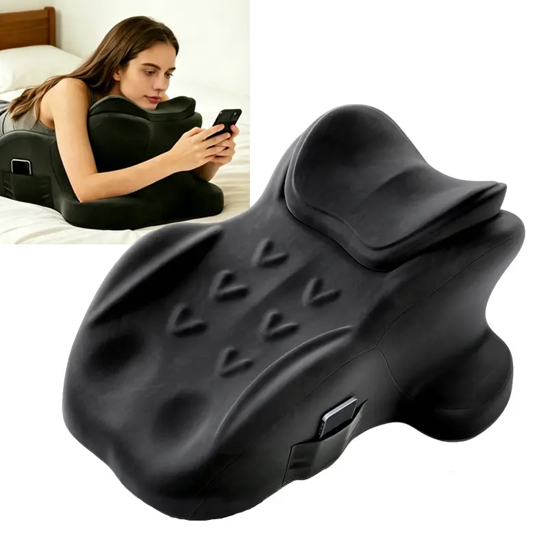 Upgrade Oversized Multi-Function Wedge Pillow - Ergonomic Memory Foam Reading Cushion with Adjustable Neck Support, Ideal for Bed Reading Nook, Relieves Neck Back Pressure, Breathable Machine-Washable Cover, Holiday Gift, Adjustable Neck Support Reading P